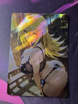 Dark Magician Girl Yugioh ACG Goddess Story Waifu Anime Custom Holo Foil Card - Image 1