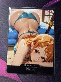 Nami One Piece ACG Goddess Story Waifu Anime Custom Card - Image 1