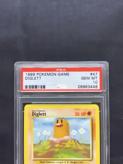 Pokemon Cards: Base Set Common: Diglett 47/102 PSA 10 - Image 3
