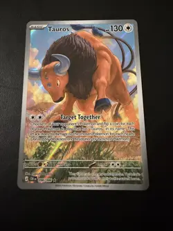 Tauros 096/086 IR Illustration Rare Chaos Rising Pokemon Card TCG - Image 1