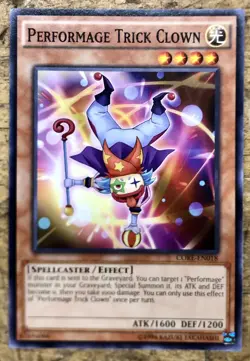 Yugioh Performage Trick Clown CORE-EN018 Common Card - NM/M - Image 1
