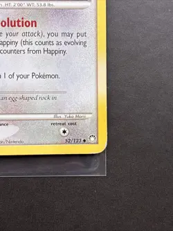 Pokemon TCG Happiny Mysterious Treasures 52/123 Yuka Morii Card MP - Image 4
