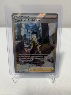 Cynthia's Ambition GG60/GG70 Crown Zenith Galarian Gallery Pokemon Card - Image 1