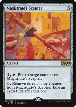 NM - Magistrate's Scepter - 238 - Core Set 2019 - Image 1