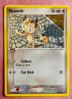 Meowth 69/112 Non Holo | EX FireRed & LeafGreen | 2004 Pokemon TCG Card | LP - Image 1