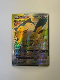 Pokemon TCG - Eevee & Snorlax GX SM169 Sun And Moon TAG TEAM - Image 1