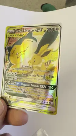 Pokemon TCG - Eevee & Snorlax GX SM169 Sun And Moon TAG TEAM - Image 2