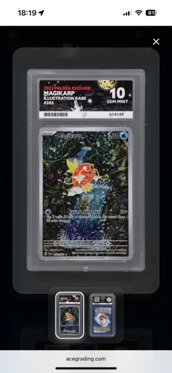 Pokemon Tcg Magikarp 203/193 Paldea Evolved Illustration Rare Ace 10 - Image 1