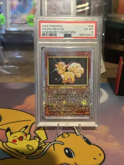 2002 POKEMON LEGEND COLL #98 VULPIX-REVERSE FOIL PSA 6 - Image 1