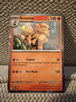 Pokemon TCG Arcanine SVP Black Star Promos SVP011 Holo Promo - Image 1