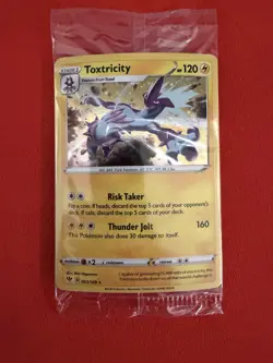 Toxtricity: Knockout Collection Sealed Promo 63/189 Cosmos Holo Rare Pokemon - Image 1
