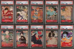 One Piece 1st Anniversary Set English Sequential PSA 10 Cert 1-10 - Image 1