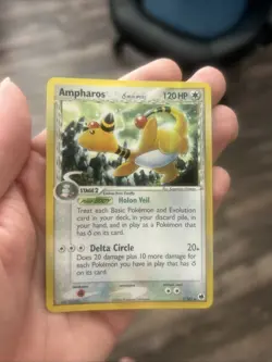 Ampharos EX Dragon Frontiers Holo Rare Card 1/101 LP/NM Condition - Image 1