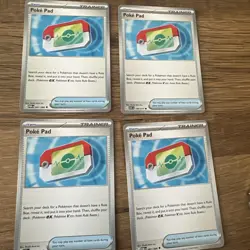 4x Poke Pad 081/088 Play Set [NM] Perfect Order POR EN ENGLISH Pokemon card - Image 1