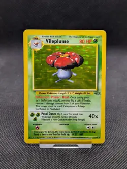 Vileplume 15/64 Holo Jungle Set Pokemon Card WOTC LP/Played - Image 1