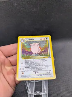 Clefable 1/64 Holo Jungle Set Pokemon Card WOTC Played - Image 3