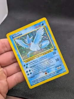 Pokemon Card Articuno 2/62 Holo Rare Fossil Set 1999 WOTC LP/Played - Image 2