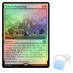 FOIL TEFERI'S PROTECTION Double Masters 2022 Magic MTG MINT CARD - Image 1