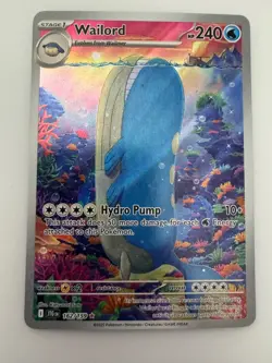 Wailord Journey Together Illustration Rare Card 162/159 - Pokemon TCG - Image 1