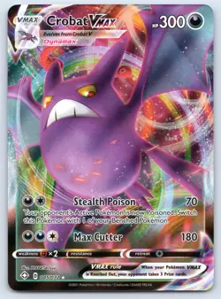 Crobat VMAX 045/072 Holo VMAX Rare Shining Fates Pokemon 2021 NM - Image 1