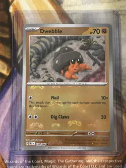 Dwebble (Master Ball Pattern) 051/086 Pokemon Black Bolt English Holo - NM/M 🔥 - Image 3