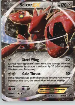 Scizor EX 76/122 Holo EX Rare BREAKpoint Pokemon MP - Image 1