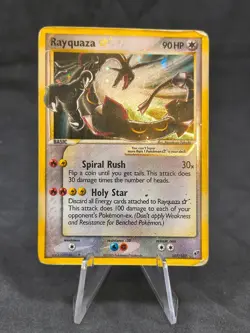 Rayquaza Star 107/107 | Pokemon TCG | EX Deoxys | Swirl | DMG - Image 1