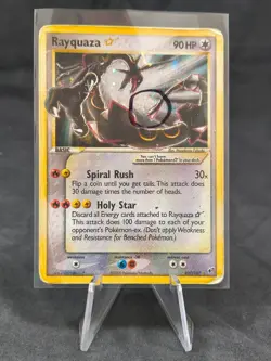 Rayquaza Star 107/107 | Pokemon TCG | EX Deoxys | Swirl | DMG - Image 3