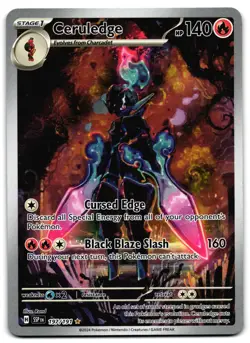 Ceruledge 197/191 - 🌊 Surging Sparks Illustration Rare Pokemon TCG 🖤 - LP - Image 1