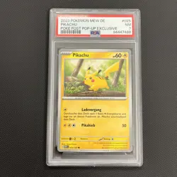 Pikachu Pokemon Together Promo MEW DE 025/165 Poke Post Pop-Up Exclusive PSA 7 - Image 1
