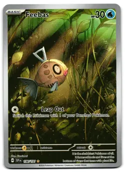 Feebas 198/191 - 🌊 Surging Sparks Illustration Rare Pokemon TCG 🖤 - LP - Image 1