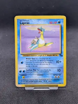 Lapras 25/62 Non Holo Fossil Set Rare Pokemon WOTC Played - Image 1