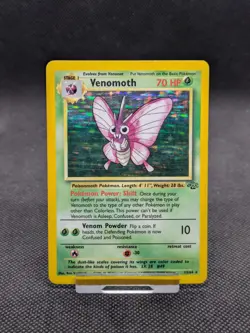 Venomoth 13/64 Jungle Set Holo Rare Pokemon WOTC LP/Played - Image 1
