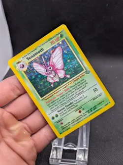 Venomoth 13/64 Jungle Set Holo Rare Pokemon WOTC LP/Played - Image 2