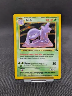 Muk 13/62 Fossil Set Holo Rare Pokemon WOTC LP/Played - Image 1