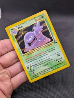 Muk 13/62 Fossil Set Holo Rare Pokemon WOTC LP/Played - Image 2