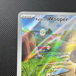Pokemon Paldean Wooper 102/094 PFL 2025 Basic 60 HP Holo Rare English Trip Over - Image 3