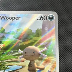 Pokemon Paldean Wooper 102/094 PFL 2025 Basic 60 HP Holo Rare English Trip Over - Image 4