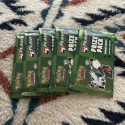 Pokemon TCG Prize Pack Series 8 Prize Pack Booster Pack Lot (5 Packs) - Image 1