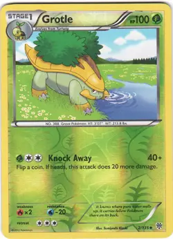 Grotle 2/135 UC Plasma Storm Pokemon Reverse Holo LP - Image 1