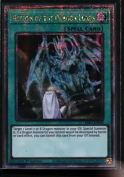 Return of the Dragon Lords RA03-EN060 Quarter Century Secret Rare 25th Yugioh - Image 1