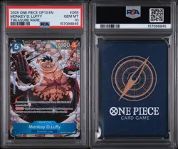2025 ONE PIECE OP13-CARRYING ON HIS WILL TREASURE RARE MONKEY D. LUFFY PSA 10 - Image 3
