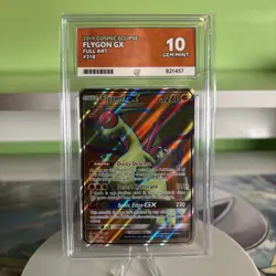 POP 4 ACE 10 Flygon GX Full Art 218/236 Cosmic Eclipse 2019 Pokemon Card - Image 1