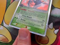 Crobat EX 96/107 Holo Rare EX Deoxys Pokemon Card - Swirl - Image 5