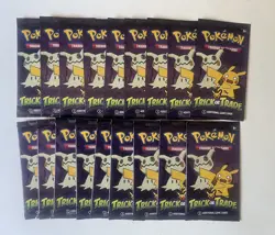 SEALED 18 Pack Bundle Pokemon Trading Cards “Trick Or Trade” Lot - Image 1