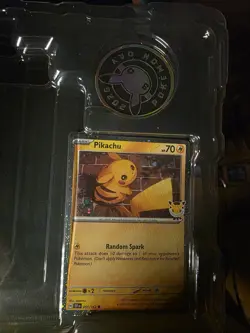Pikachu Pokemon Day 2026 Promo Card 051/162 With Coin - Image 1