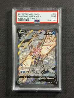 Pokemon Cards PSA 9 MINT Origin Forme Palkia V Astral Radiance SWSH 167/189 - Image 1