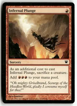 Infernal Plunge 148 Common Innistrad Magic: The Gathering Lightly Played - Image 1