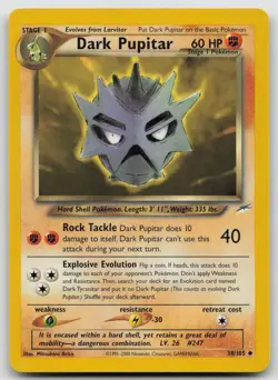 Dark Pupitar 38/105 Uncommon Neo Destiny Pokemon Unlimited Lightly Played - Image 1