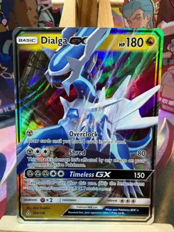 Dialga GX 100/156 Holo GX Rare Ultra Prism Pokemon NM - Image 1